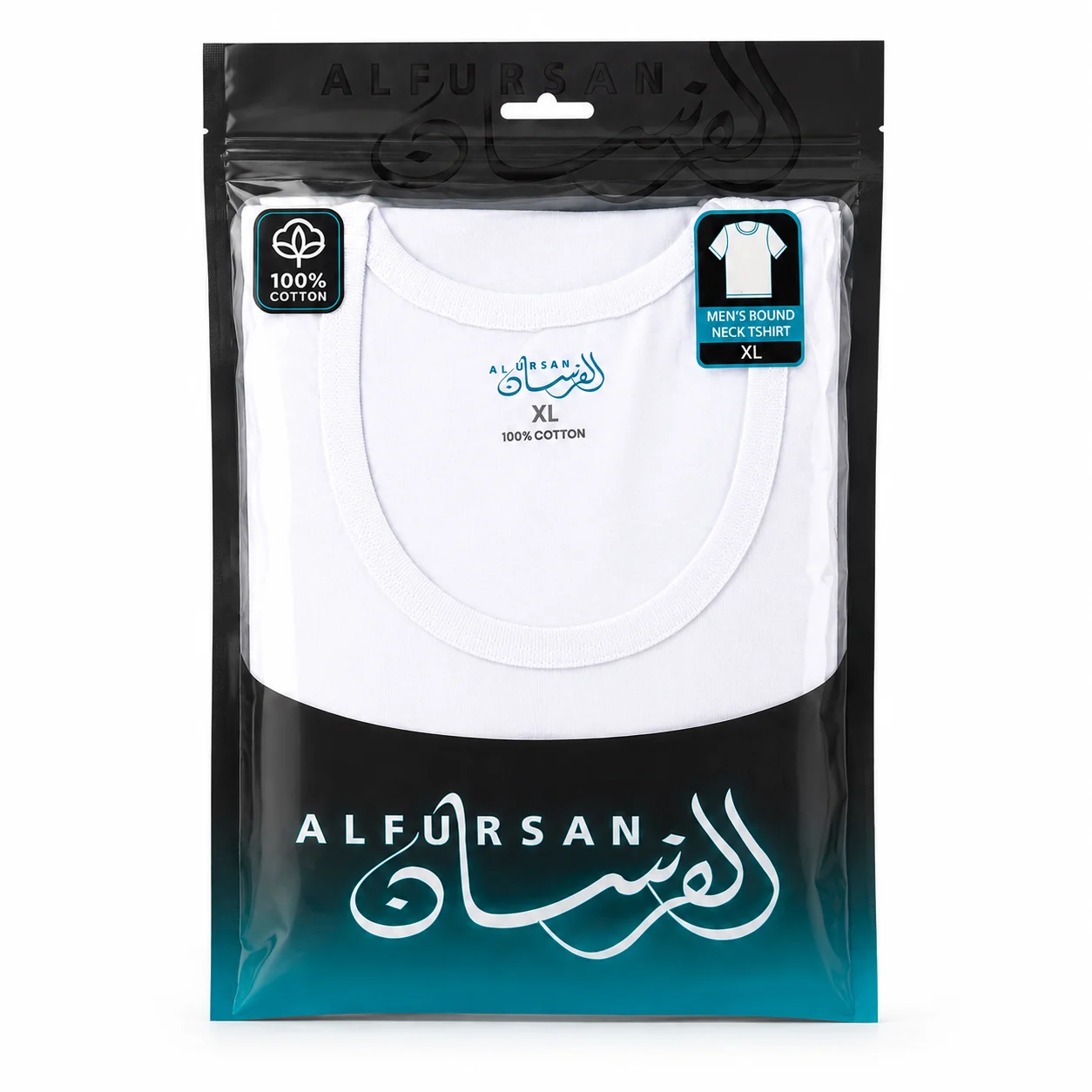 فنيلة الفرسان الداخلية دائري قطن 100%